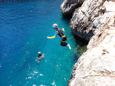 Coasteering in der Nähe von Chania, Kreta