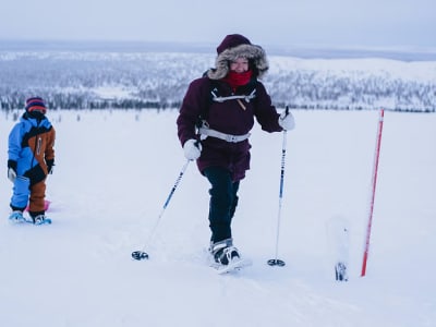 Caminata con raquetas de nieve y experiencia en sauna en el Parque Nacional Urho Kekkonen en Saariselkä desde Ivalo
