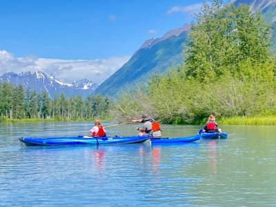 Fishing on the Knik River near Anchorage, Alaska 