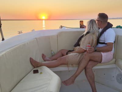 Excursión en barco al atardecer por la Ría Formosa, desde Faro