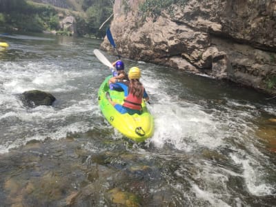 Kayaking down the Bidassoa River from Hendaye, Basque Country
