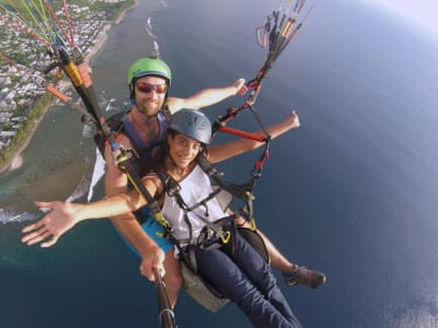 First Paragliding Experience in Saint-Leu, Reunion Island