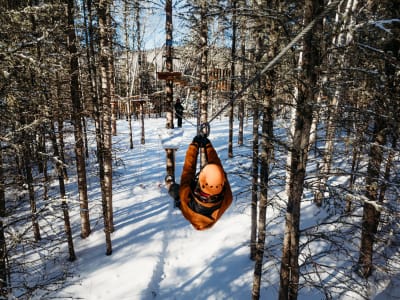 Canopy Tour at Cap Jaseux on the banks of the Saguenay Fjord, Saint-Fulgence