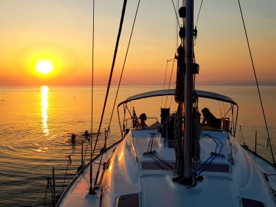 Sunset Sailing Boat Cruise around Halkidiki, from Paliouri