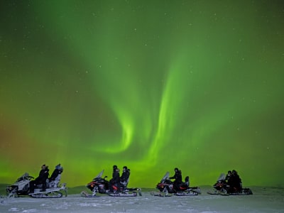 Northern Lights Electric Snowmobile Excursion in Abisko National Park
