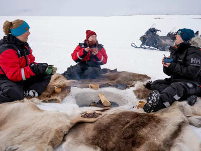 Snowmobiling and Ice-Fishing Excursion to Finnmarksvidda from Alta