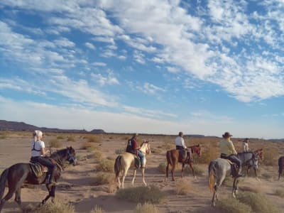 Paseo a caballo por la playa de Taghazout, cerca de Agadir