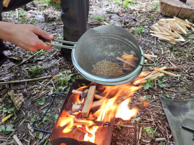 Bushcraft-Unterricht in der Nähe von Swansea, Südwales