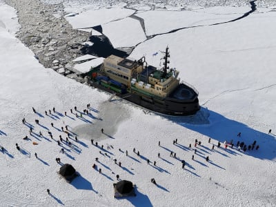 Crucero en barco rompehielos Arktis y excursión Flotar en hielo en Kemi desde Oulu