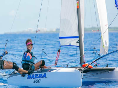 Catamaran Rental in the bay of Saint-Gilles les Bains, Reunion Island