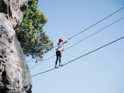 Half-day excursion at Baumes Corcades Via Ferrata near Barcelona
