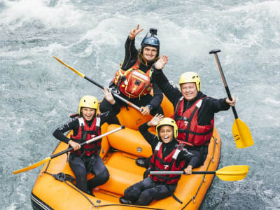 Descente en rafting sur l'Isère à La Plagne
