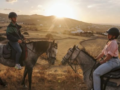 Sunset Horseback Riding Tour in Paros