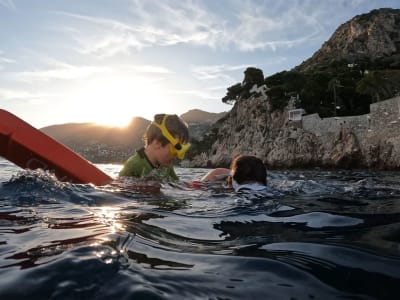 Geführter Schnorchelausflug bei Sonnenuntergang ab Nizza in der Bucht von Villefranche-sur-Mer