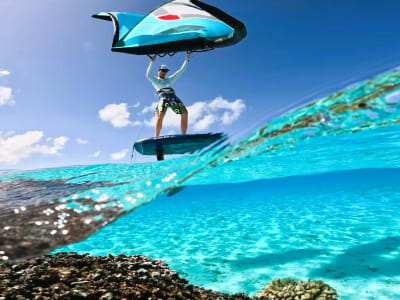 Wingfoil-Unterricht in Bora Bora, Französisch-Polynesien