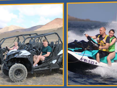 Excursion en duo en buggy et jet ski autour de Lanzarote, au départ de Puerto del Carmen
