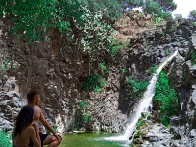 Fluss-Trekking zum Oxena-Wasserfall bei Catania