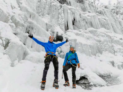 Eisklettern in der Korouoma-Schlucht von Pyha-Luosto