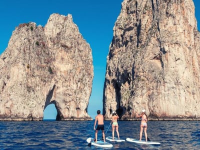 Stand-up Paddle Excursion in Capri, between caves and secret beaches, Campania