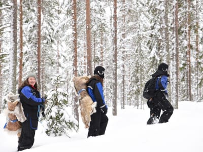 Atelier de compétences nordiques d'hiver avec déjeuner à Brändön, près de Luleå