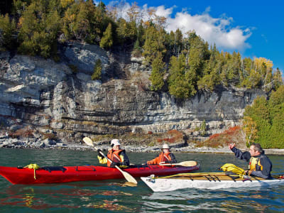 Seekajak-Ausflug in Saint-Irénée, Charlevoix