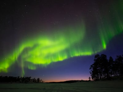 Aurora Boreal Visita a una granja de renos en Ivalo