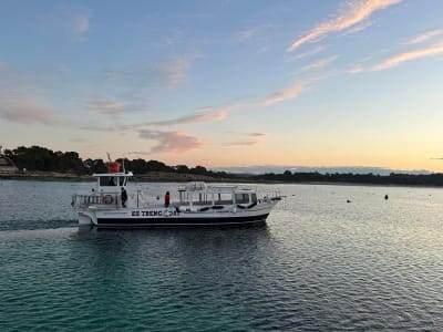 Excursión en barco al atardecer a la playa de Es Trenc desde la Colònia de Sant Jordi, Mallorca
