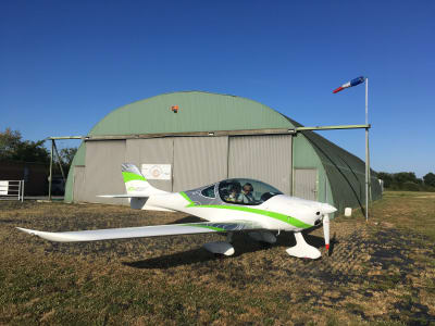 Vuelo en ultraligero multiaxial en Saint-Secondin, cerca de Poitiers