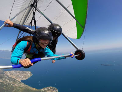 Tandem Hang Gliding Flight over Lake Garda