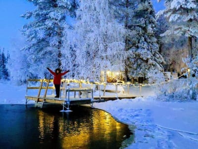 Expérience du sauna avec dîner lapon au départ de Rovaniemi