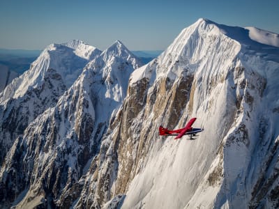 Scenic flight over the Alaska Range, around Mt. Denali, from Talkeetna