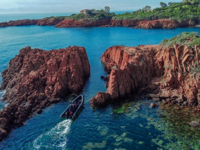 Excursion en bateau dans la réserve naturelle de l'Estérel, Cannes