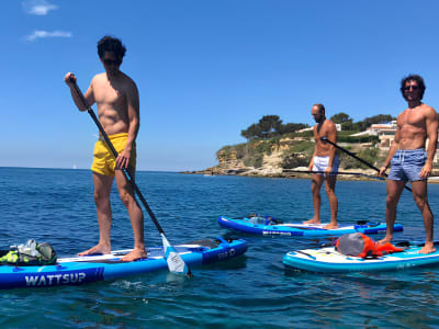 Stand-up-Paddle-Ausflug auf der Côte Bleue ab Carry-le-Rouet