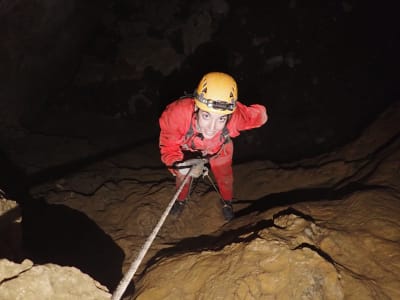 Caving in the Port de l'Hers Chasm in Ariège