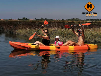 Excursion en kayak ou en Stand Up Paddling dans les canaux de Murtosa près d'Aveiro