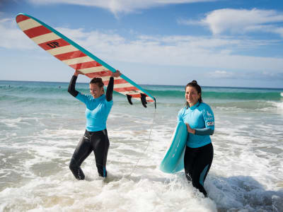 Surf Courses in the South of Fuerteventura with transport included from Morro Jable to Tarajalejo