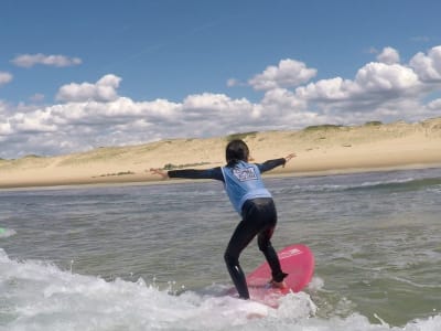 Surfing Lesson at Penon Beach in Seignosse