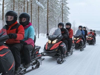 Motorschlittentour in der Provinz Dalarna ab Enviken