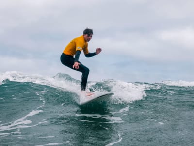 Surfkurs am Strand von Famara, Lanzarote