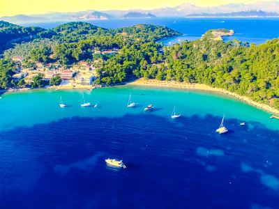 Excursion privée en bateau à l'île de Mljet et à la grotte d’Ulysse depuis Dubrovnik