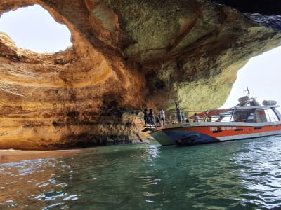 Boat Tour on Comfortable Catamaran to Benagil Caves, from Lagos