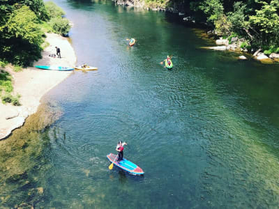 Stand-up-Paddeln auf dem Fluss Bidassoa ab Hendaye, Baskenland