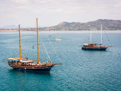 Ganztägige Bootstour zu den Saronischen Inseln Agistri und Aegina ab Athen