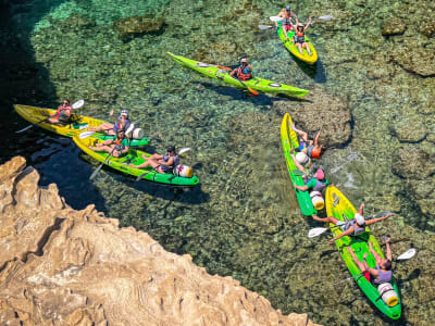 Seekajak-Ausflug zum Capo Pertusato in Bonifacio von Piantarella aus