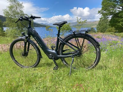 Excursion guidée à vélo électrique dans les Trossachs, visite d’une ferme locale et dégustation de glace