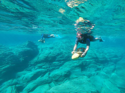 Seascooter Schnorcheltour vom Mononaftis Strand in Agia Pelagia bei Heraklion