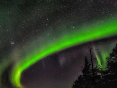 Photographie des aurores boréales en Laponie finlandaise au départ de Saariselkä