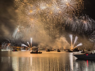 Boat Cruise from Saint-Raphaël with Fireworks at sea