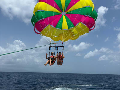 Parasailing in Port-Louis, Guadeloupe