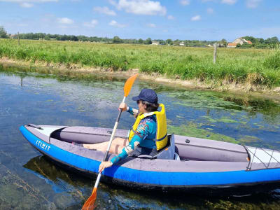 Geführte Kajaktour auf dem Fluss Aure ab La Cambe, Calvados